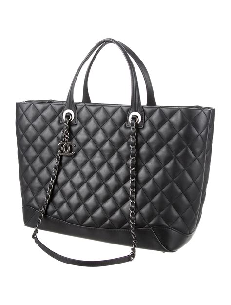 chanel shopper tote bag price|chanel quilted shopping tote.